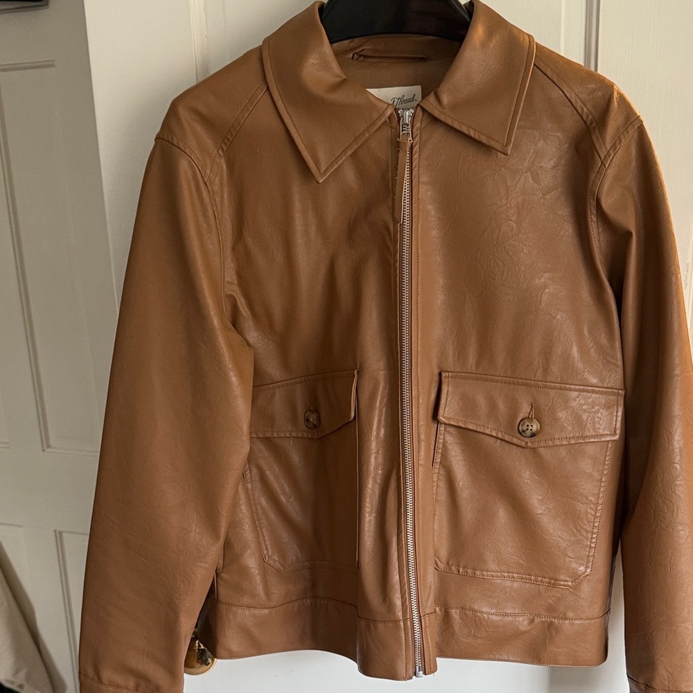 Universal Thread Brown Leather Jacket - image 2